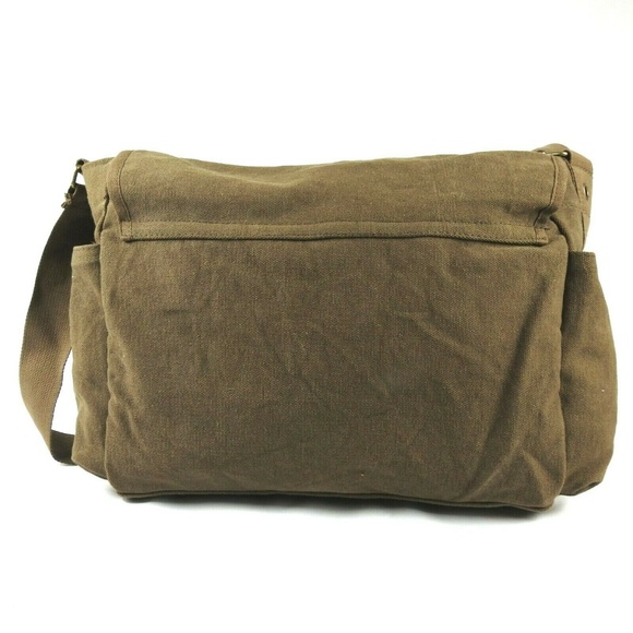 Classic Heavyweight Military Messenger Bag - Picture 3 of 8